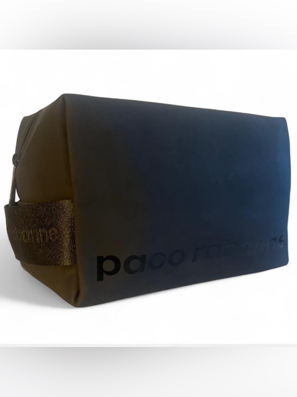 Authentic Paco Rabanne Black Makeup Cosmetic toiletry bag
